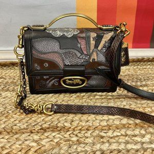 COACH PATCHWORK LEATHER METALLIC PURSE